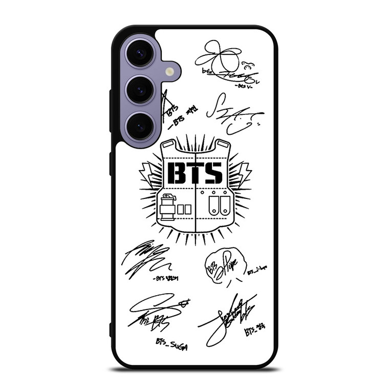 BTS SIGNATURE WHITE Samsung Galaxy S24 Plus Case Cover