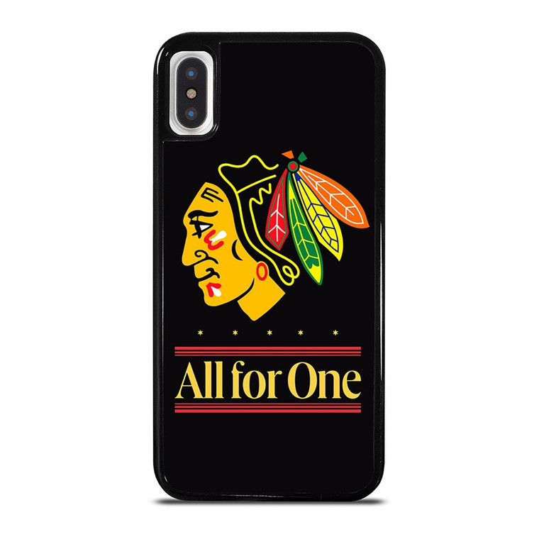 CHICAGO BLACKHAWKS ALL FOR ONE iPhone X / XS Case Cover