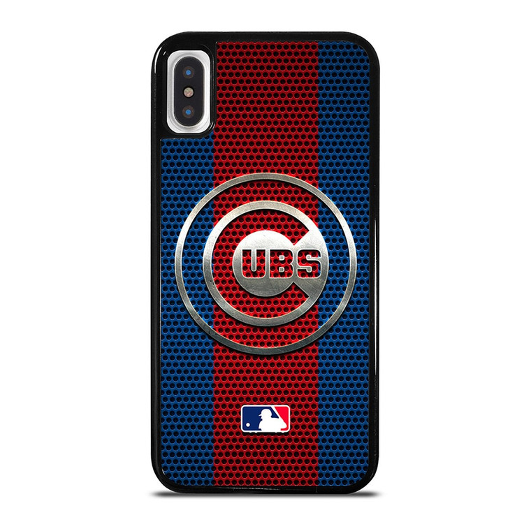 CHICAGO CUBS METAL LOGO iPhone X / XS Case Cover