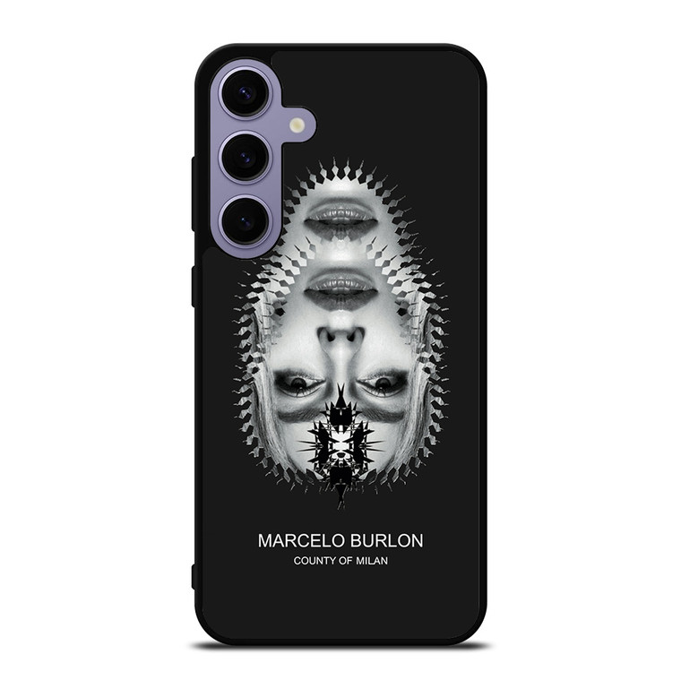 MARCELO BURLON MILAN UPSIDE DOWN FACE Samsung Galaxy S24 Plus Case Cover