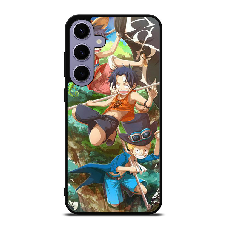 ONE PIECE LUFFY SABO ACE KID Samsung Galaxy S24 Plus Case Cover