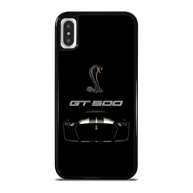 FORD MUSTANG SHELBY COBRA BLACK iPhone X / XS Case Cover