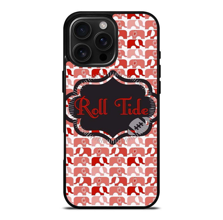ALABAMA CRIMSON ROLL TIDE LOGO iPhone 16 Pro Max Case Cover
