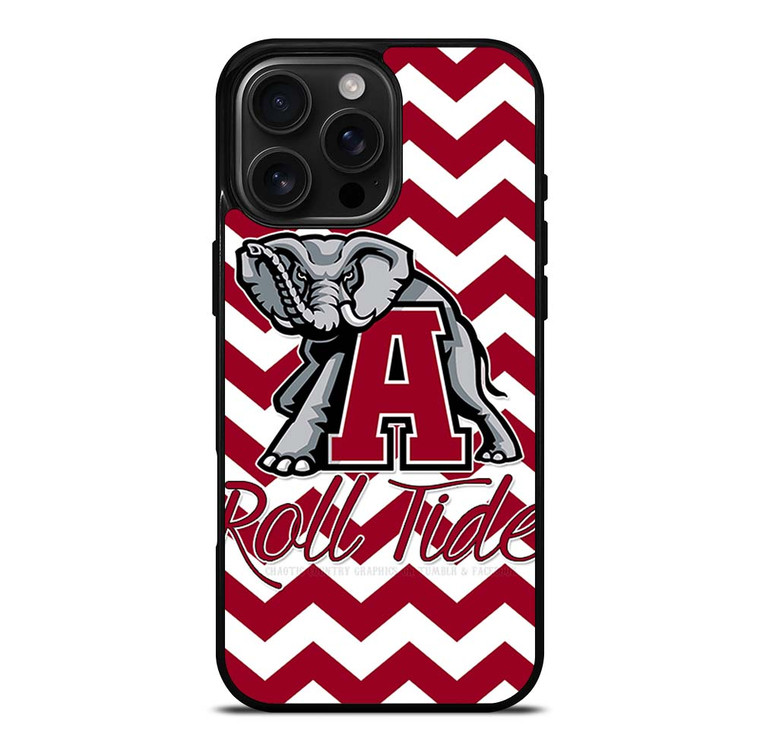 ALABAMA CRIMSON TIDE STRIP ROLL iPhone 16 Pro Max Case Cover