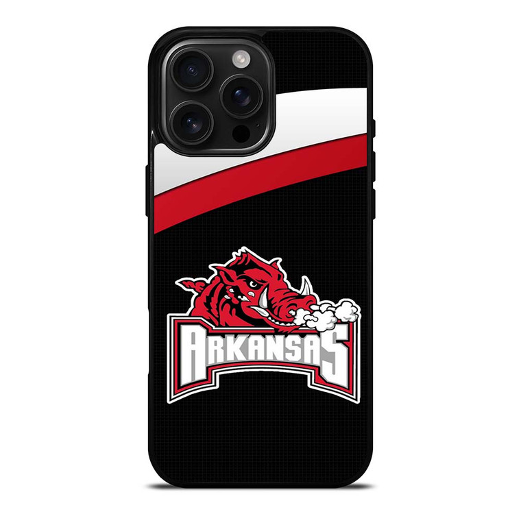 ARKANSAS RAZORBACKS LOGO iPhone 16 Pro Max Case Cover