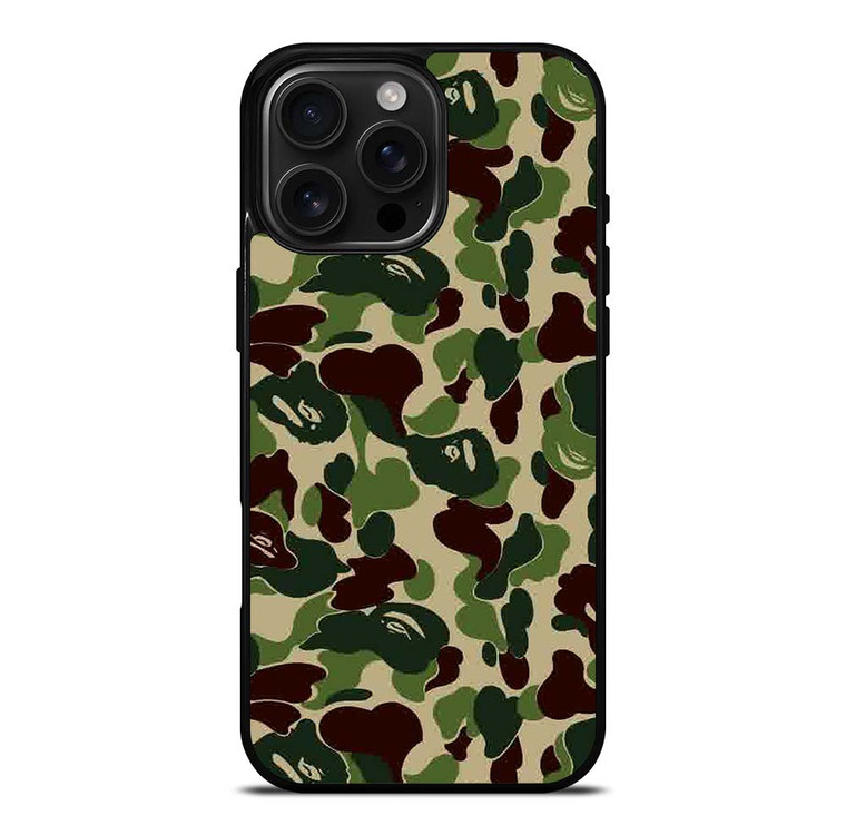 BAPE BATHING APE CAMO iPhone 16 Pro Max Case Cover