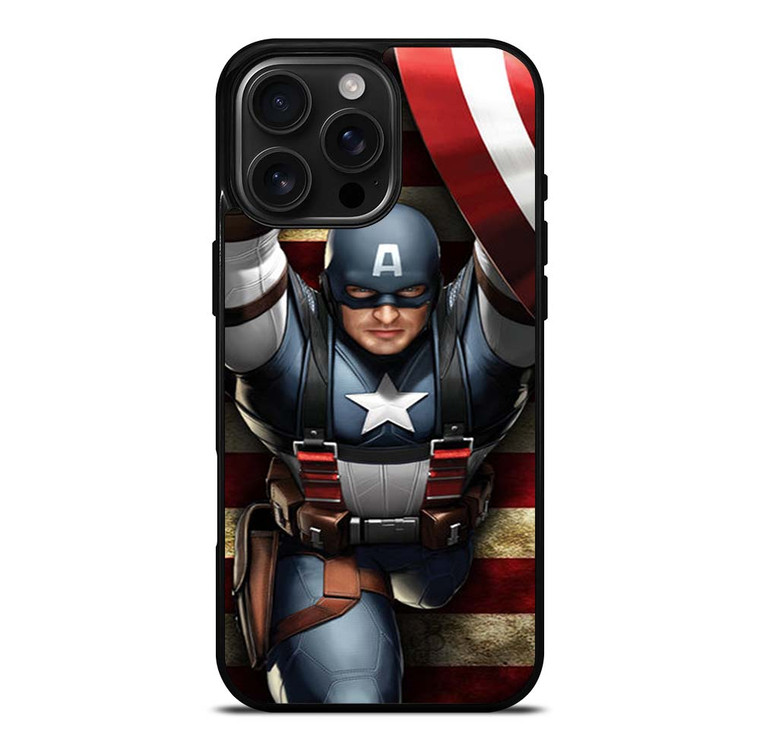 CAPTAIN AMERICA MARVEL iPhone 16 Pro Max Case Cover