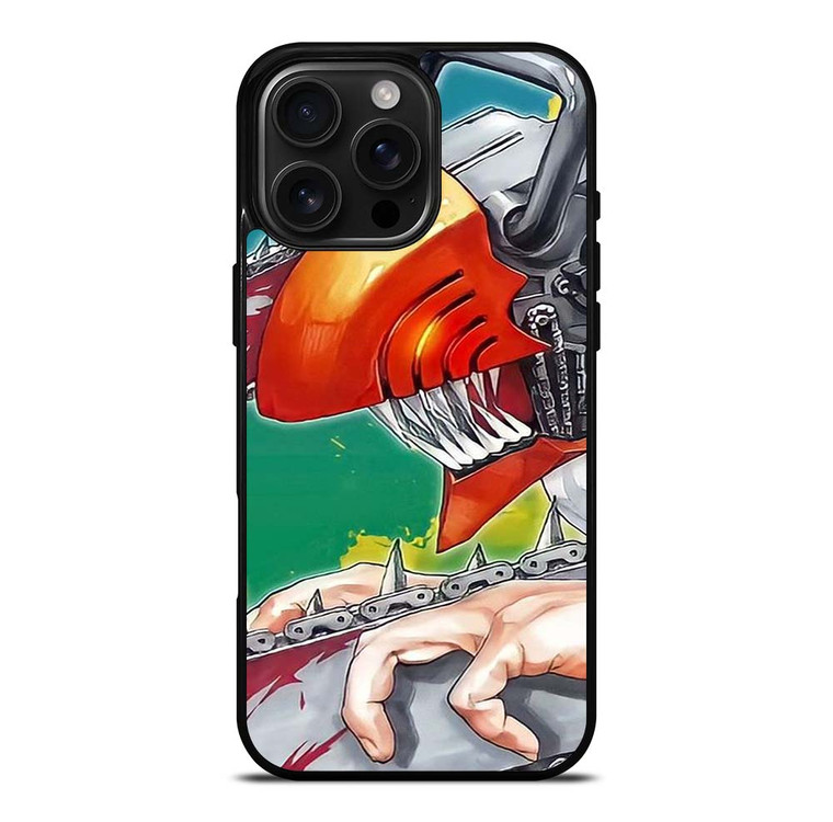 CHAINSAW MAN CARTOON DENJI iPhone 16 Pro Max Case Cover