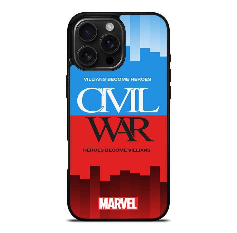 CIVIL WAR 3 Marvel Avengers iPhone 16 Pro Max Case Cover