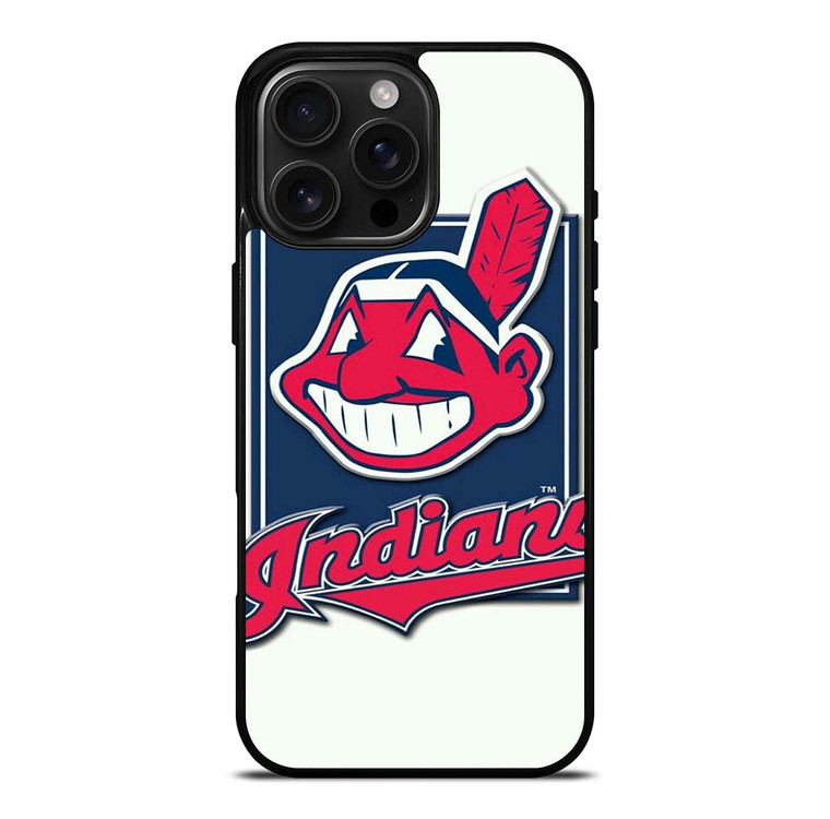 CLEVELAND INDIANS LOGO BASEBALL TEAM MASCOT iPhone 16 Pro Max Case Cover