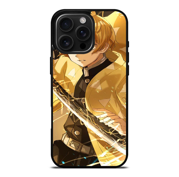 DEMON SLAYER ZENITSU AGATSUMA ANIME iPhone 16 Pro Max Case Cover