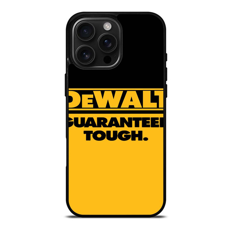 DEWALT GUARANTEED TOUGH LOGO iPhone 16 Pro Max Case Cover