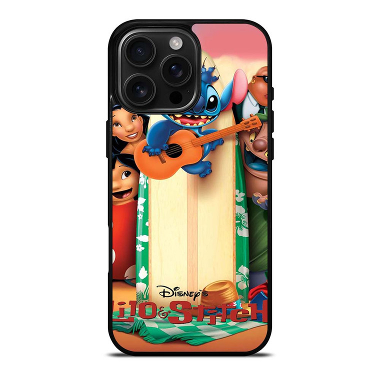 DISNEY LILO & STITCH CARTOON iPhone 16 Pro Max Case Cover