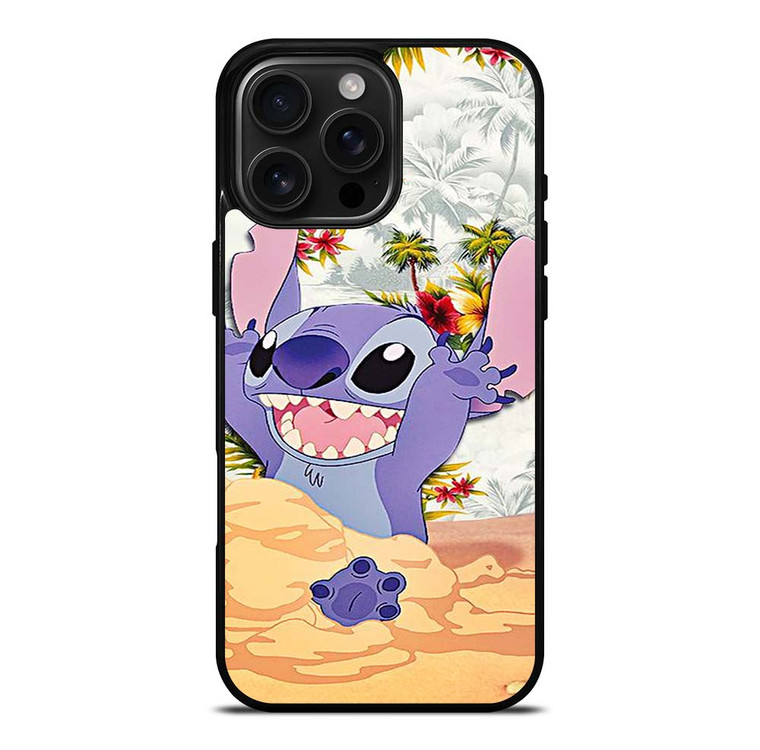 DISNEY LILO & STITCH VINTAGE FLORAL iPhone 16 Pro Max Case Cover