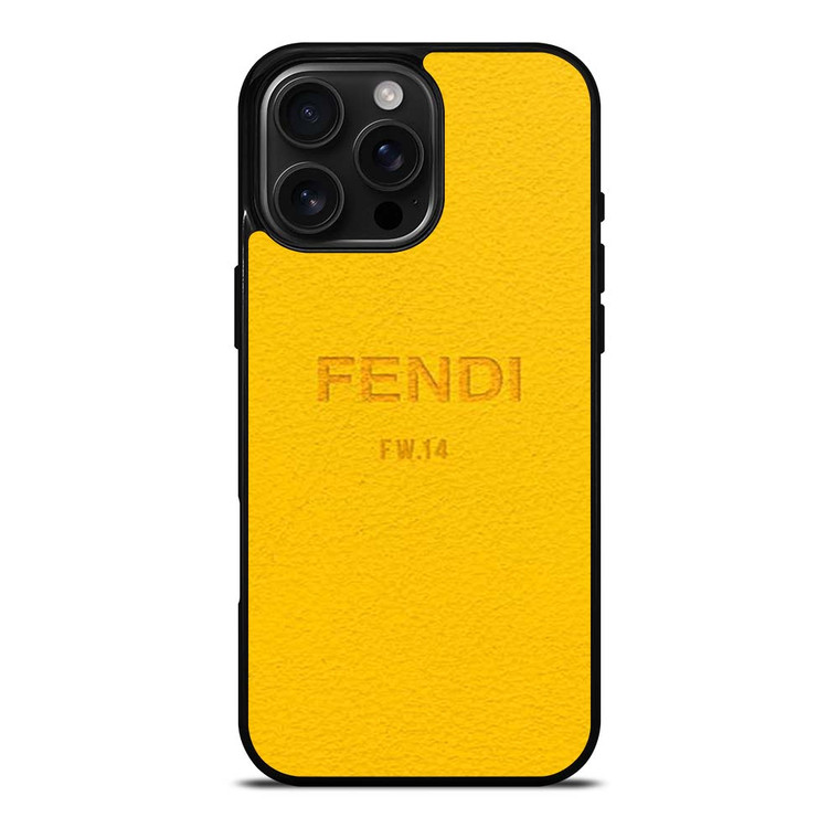FENDI ROMA YELLOW iPhone 16 Pro Max Case Cover