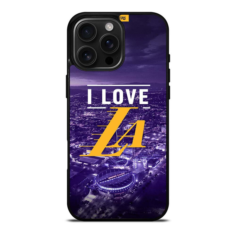 I LOVE LA LAKERS iPhone 16 Pro Max Case Cover