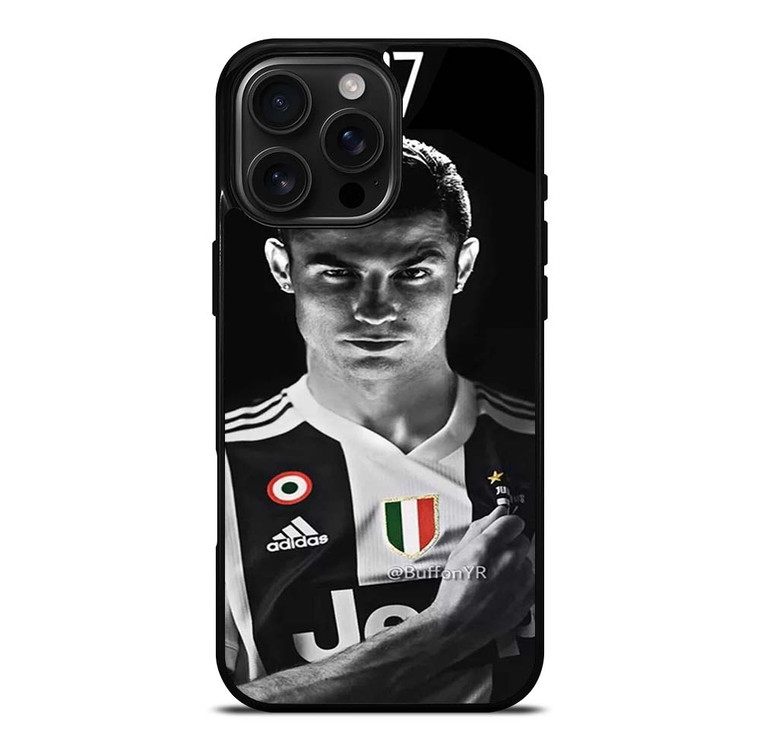 JUVENTUS CRISTIANO RONALDO CR7 iPhone 16 Pro Max Case Cover
