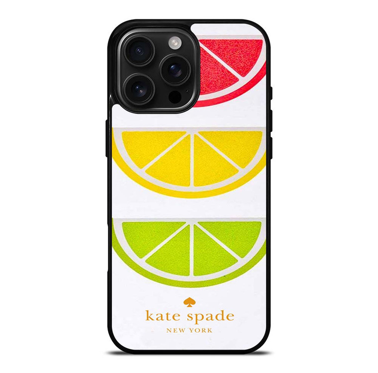KATE SPADE NEW YORK LOGO COLORFUL LEMON ICON iPhone 16 Pro Max Case Cover