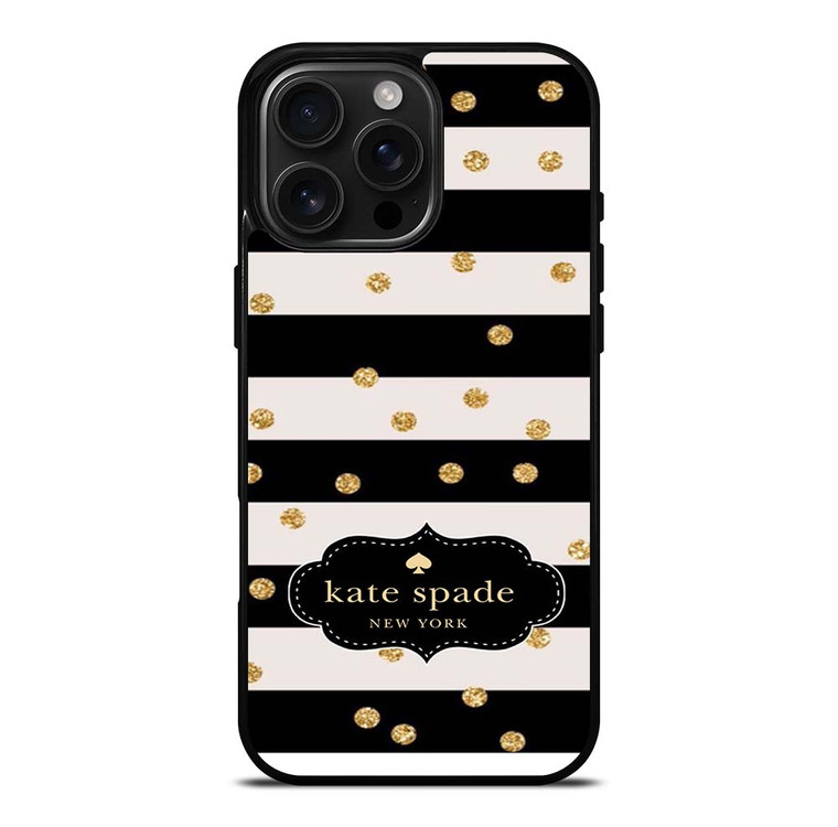 KATE SPADE NEW YORK STRIP POLKADOTS iPhone 16 Pro Max Case Cover