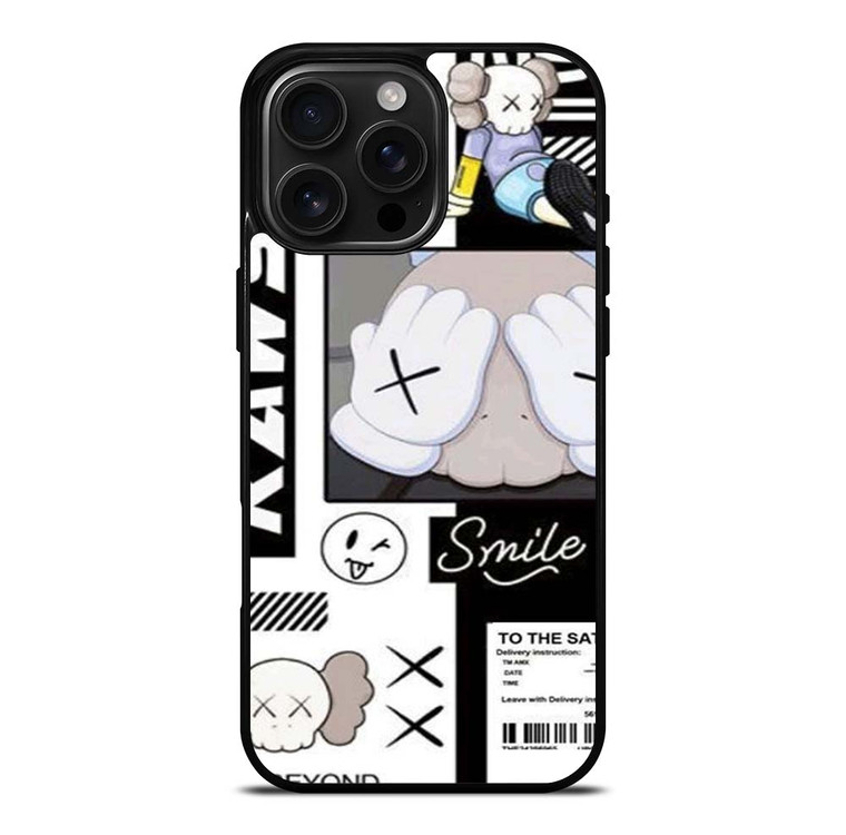 KAWS ICON SMILE iPhone 16 Pro Max Case Cover