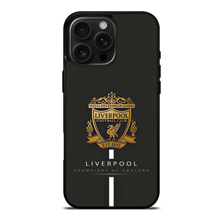LIVERPOOL FC CHAMPIONS OF ENGLAND iPhone 16 Pro Max Case Cover