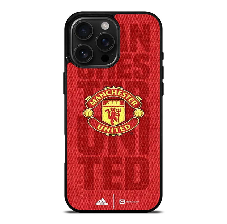 MANCHESTER UNITED FC FOOTBALL LOGO RED DEVILS ICON iPhone 16 Pro Max Case Cover