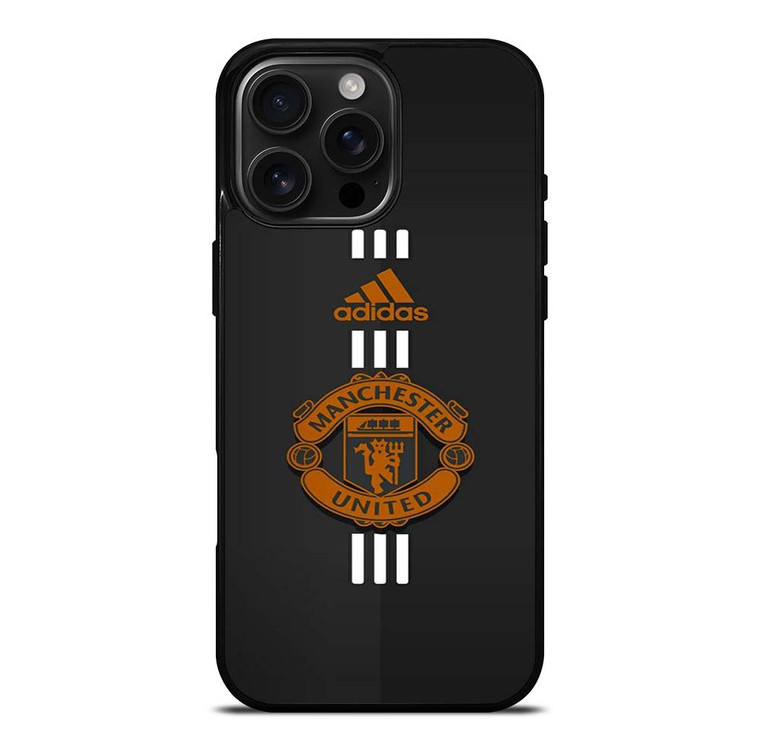 MANCHESTER UNITED FC LOGO FOOTBALL CLUB ADIDAS ICON iPhone 16 Pro Max Case Cover