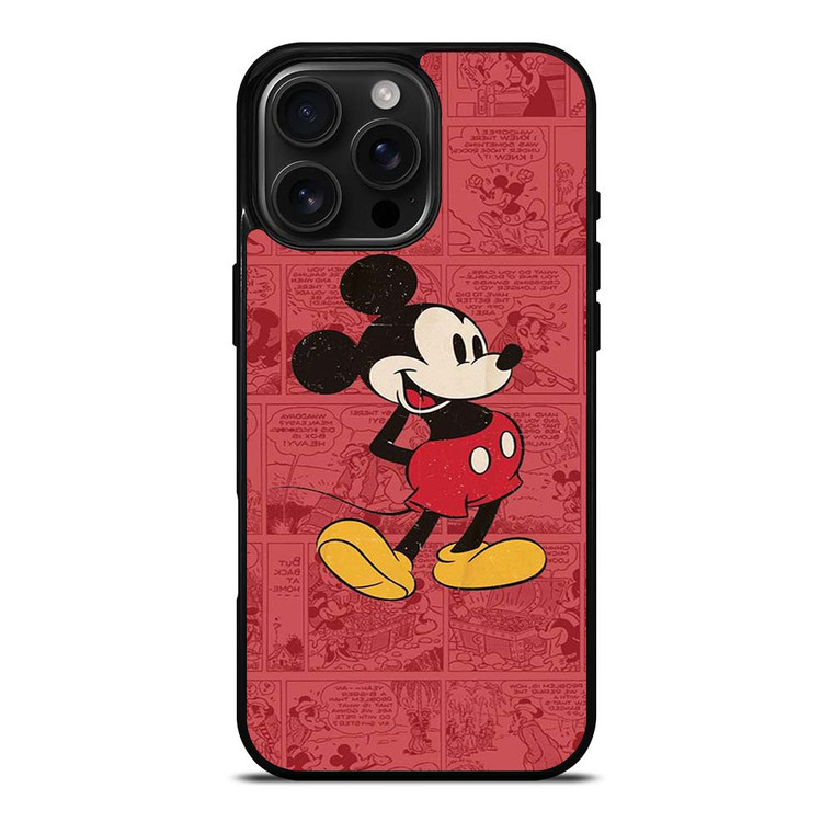 MICKEY MOUSE RETRO COMIC iPhone 16 Pro Max Case Cover
