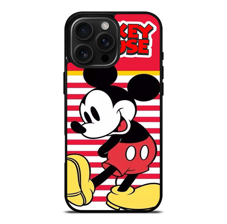 MICKEY MOUSE STRIPE DISNEY iPhone 16 Pro Max Case Cover
