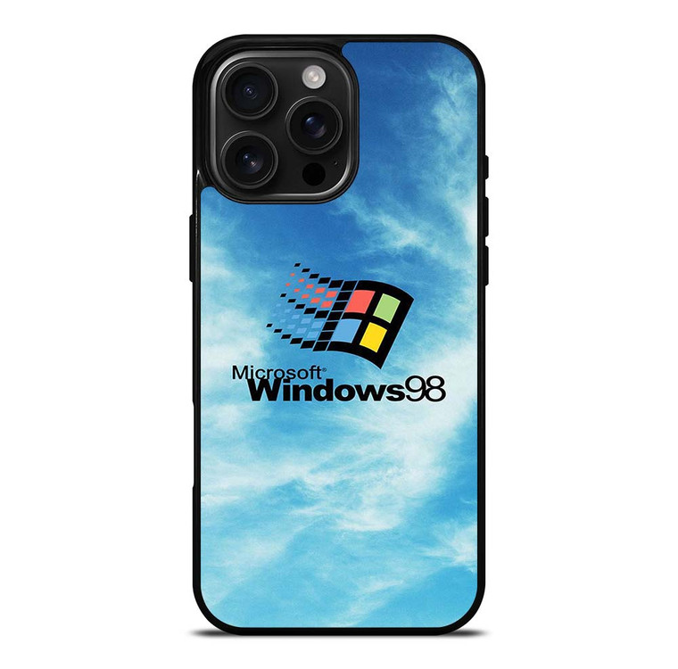 MICROSOFT WINDOWS 98 RETRO LOGO iPhone 16 Pro Max Case Cover