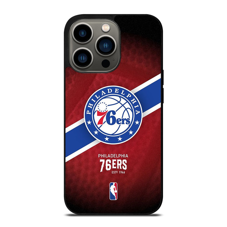 PHILADELPHIA 76ERS NBA TEAM LOGO iPhone 13 Pro Case Cover