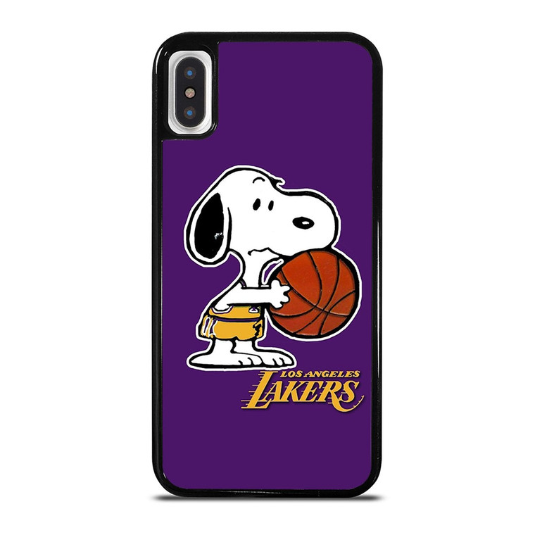 LA LAKERS BASKETBALL SNOOPY iPhone X / XS Case Cover