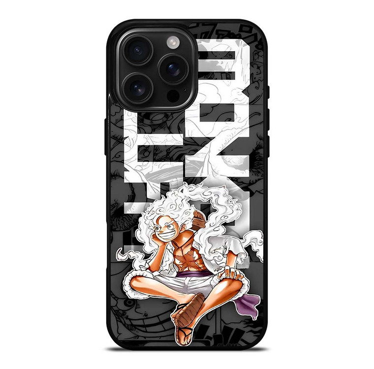 MONKEY D LUFFY GEAR 5 ONE PIECE ANIME iPhone 16 Pro Max Case Cover