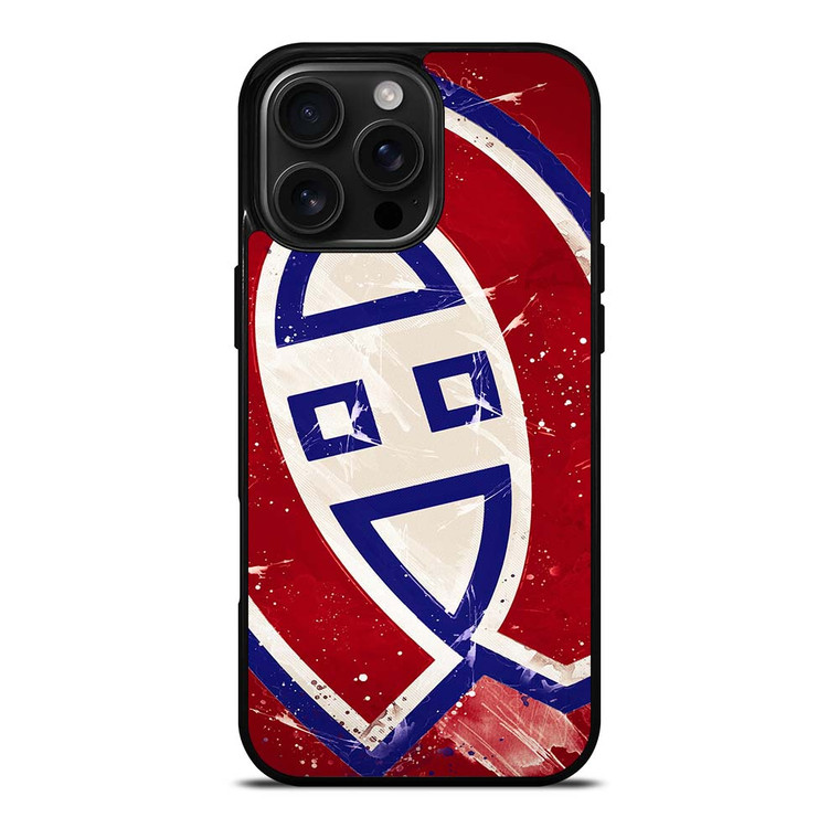 MONTREAL CANADIENS NHL SPLASH LOGO iPhone 16 Pro Max Case Cover