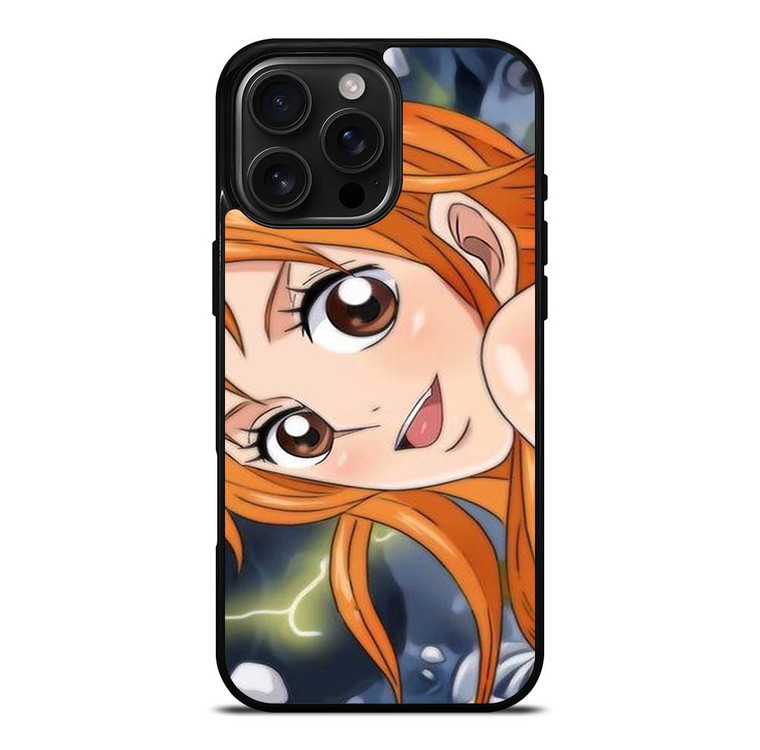 NAMI FACE ONE PIECE ANIME iPhone 16 Pro Max Case Cover