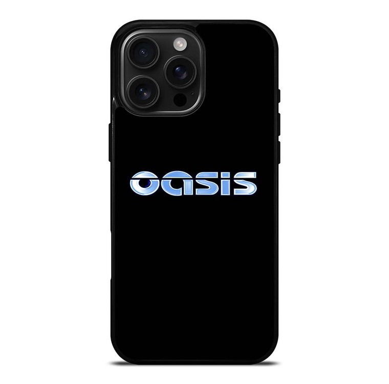 OASIS BAND ROCK LOGO CHROME iPhone 16 Pro Max Case Cover