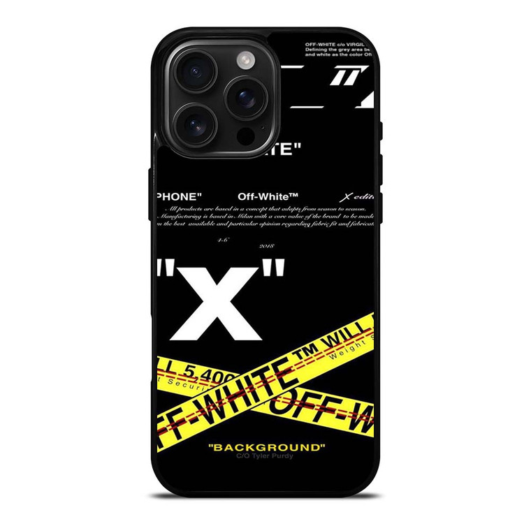 OFF WHITE 2 iPhone 16 Pro Max Case Cover