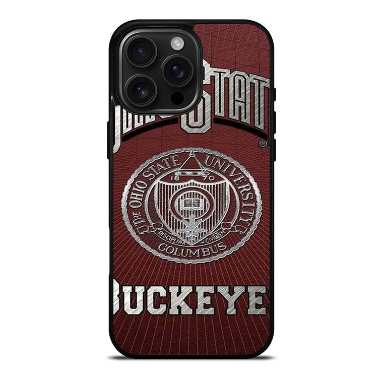 OHIE STATE BUCKEYES UNIVERSITY LOGO iPhone 16 Pro Max Case Cover