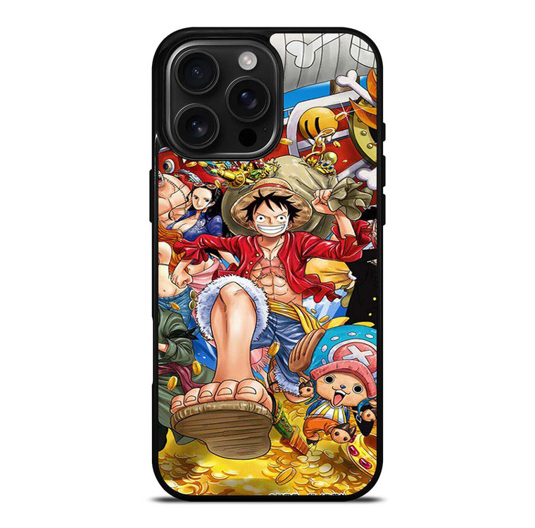 ONE PIECCE LUFFY AND FRIENDS iPhone 16 Pro Max Case Cover