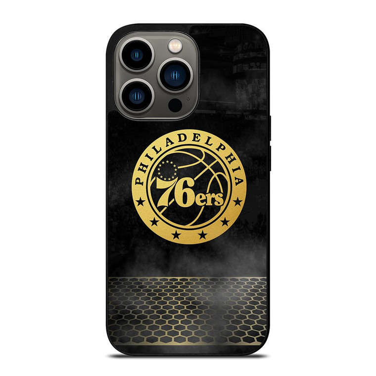 PHILADELPHIA 76ERS GOLD LOGO iPhone 13 Pro Case Cover