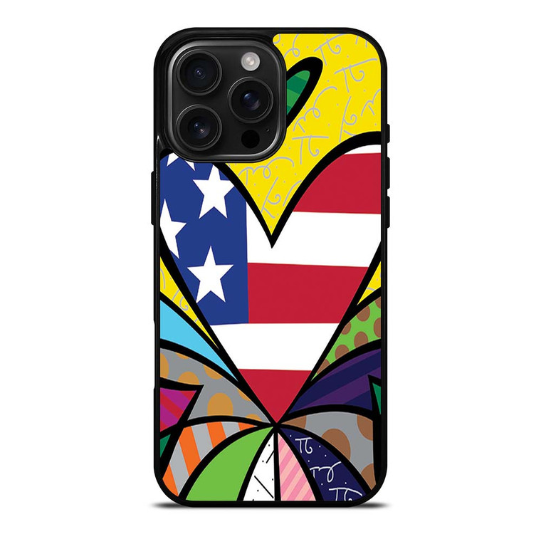 ROMERO BRITTO LOVE NEW 2 iPhone 16 Pro Max Case Cover