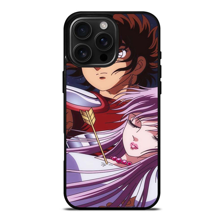 SAINT SEIYA PEGASUSAND PRINCESS ATHENA iPhone 16 Pro Max Case Cover