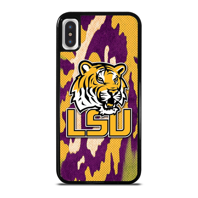 LSU TIGERS FOOTBALL HALFTONE iPhone X / XS Case Cover