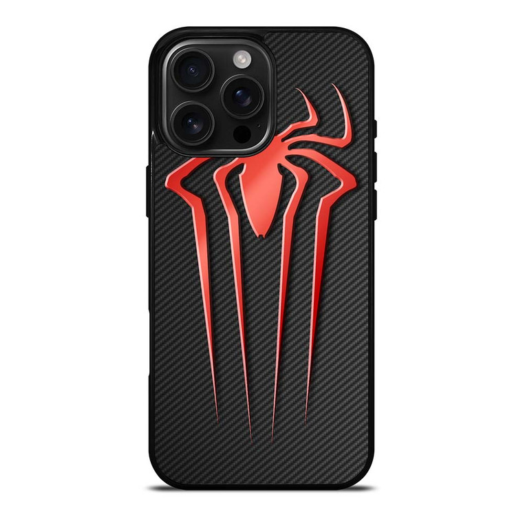 SPIDERMAN CARBON LOGO iPhone 16 Pro Max Case Cover