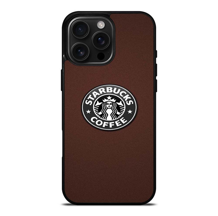 STARBUCKS COFFEE BROWN LOGO iPhone 16 Pro Max Case Cover