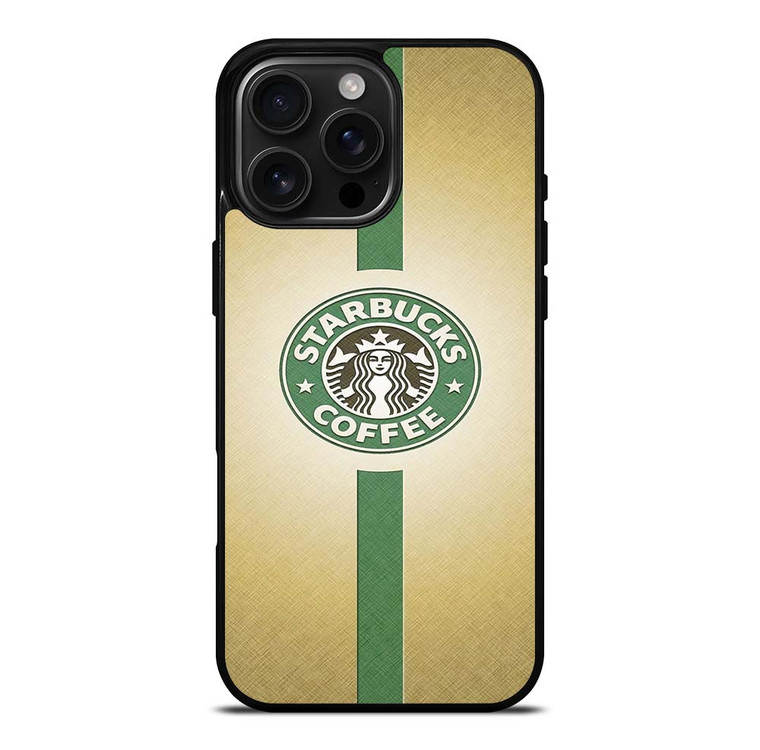 STARBUCKS COFFEE GREEN STRIPE iPhone 16 Pro Max Case Cover