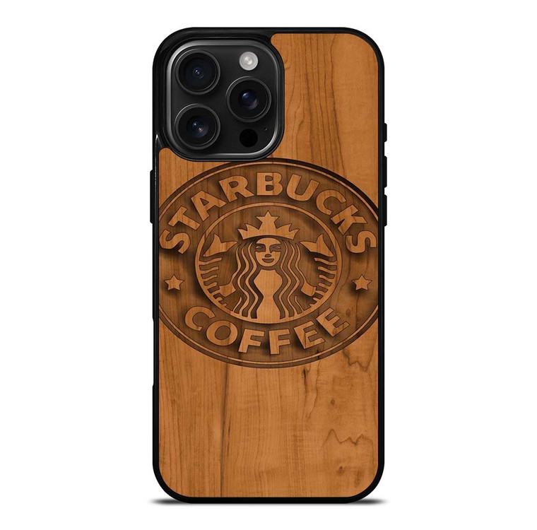 STARBUCKS COFFEE WOODEN LOGO iPhone 16 Pro Max Case Cover