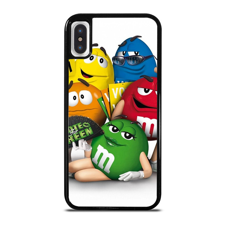 M&M'S CHOCOLATE MASCOT ALL iPhone X / XS Case Cover