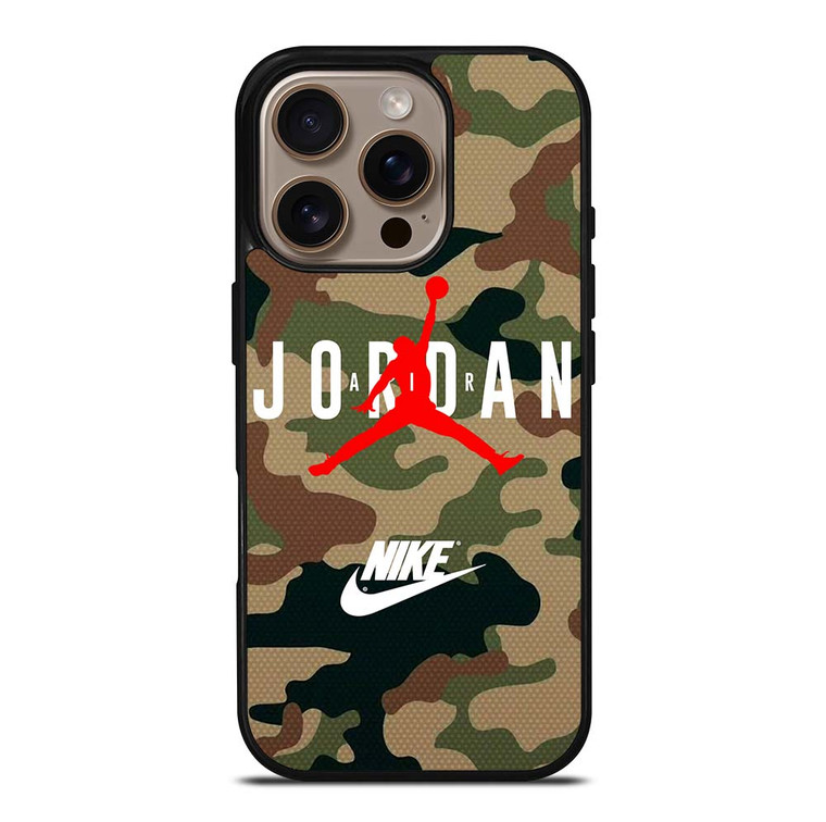 AIR JORDAN NIKE LOGO CAMO iPhone 16 Pro Case Cover