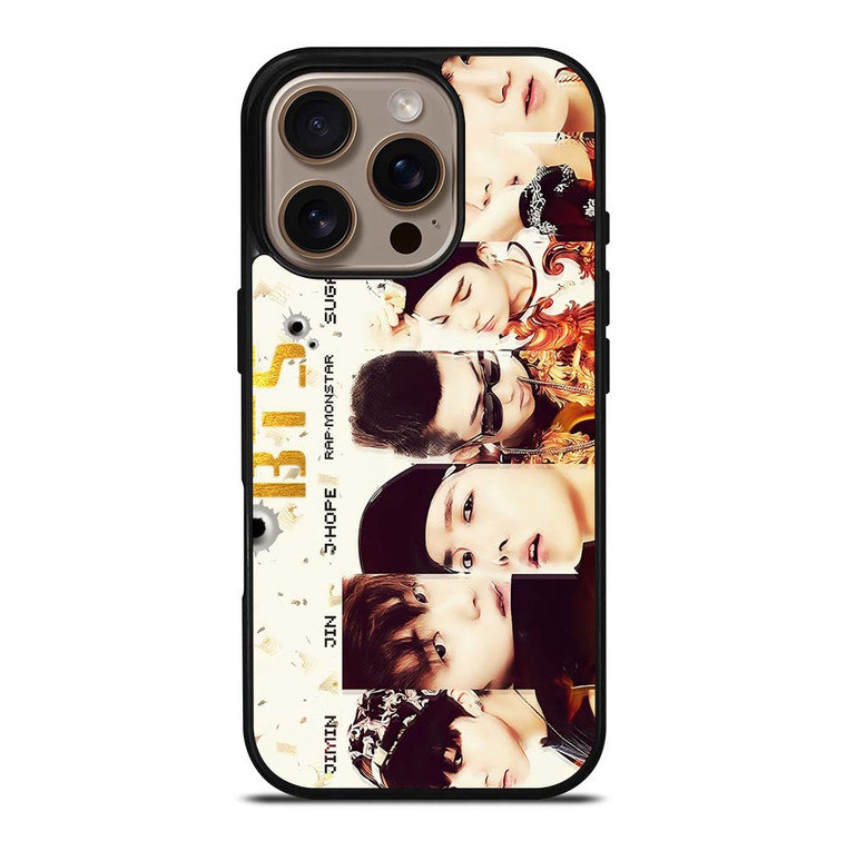 BANGTAN BOYS BTS iPhone 16 Pro Case Cover